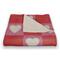 Heart Checkered Board Pattern 50" x 60" Coral Fleece Blanket